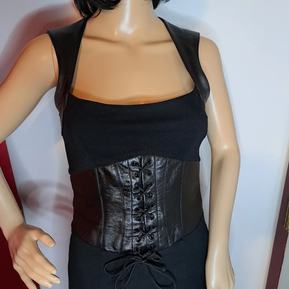 Bebe leathered dress - Picture 8 of 10